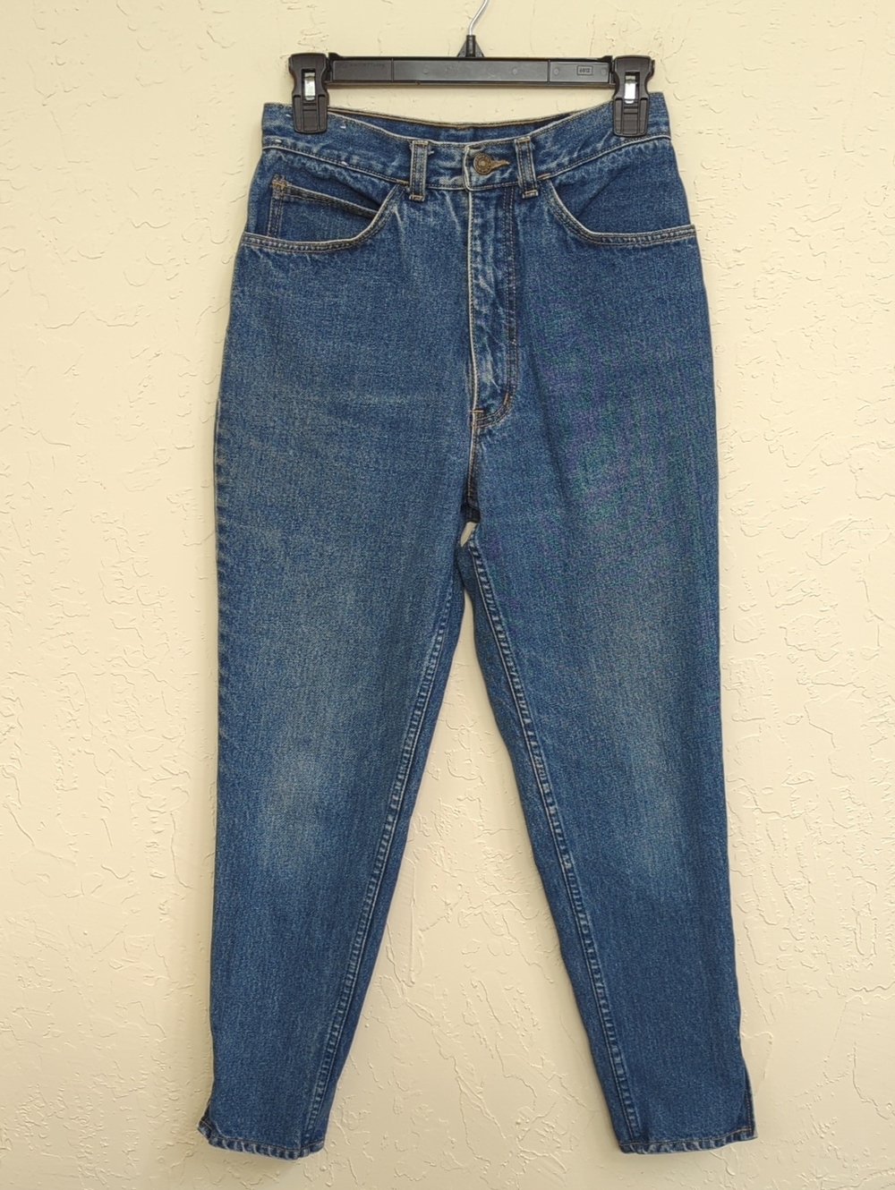 RARE Lawman Vintage Medium Wash High Rise Ankle Zip Jeans Size 30/9